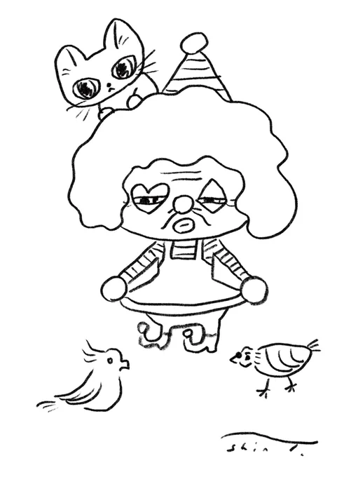 ぬりえ用に絵を描きました。
よかったら印刷してぬりぬりしてみてくださいね^^
ちょこちょこアップしようかな。
おやすみが楽しいひと時になりますように〜 