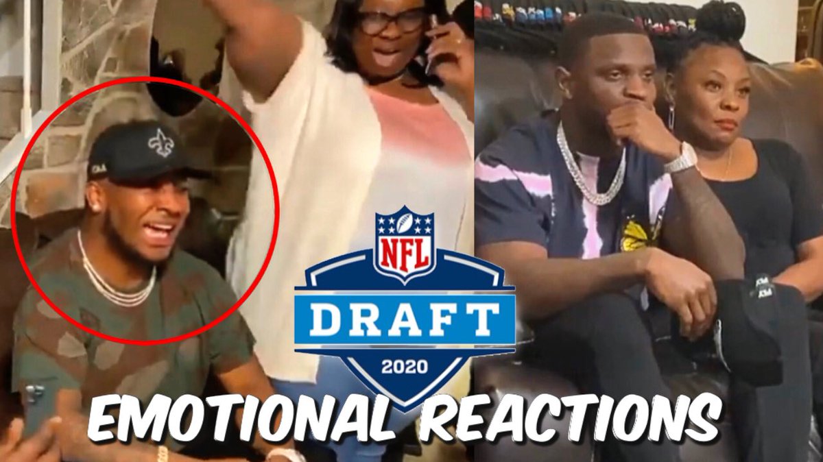 youmustwatch1's tweet photo. Emotional Player Reactions NFL Draft 2020 https://t.co/C9TglefmTG #NFLDraft #NFLDraft2020 #NFL #draft https://t.co/Zsb1UzmGjN