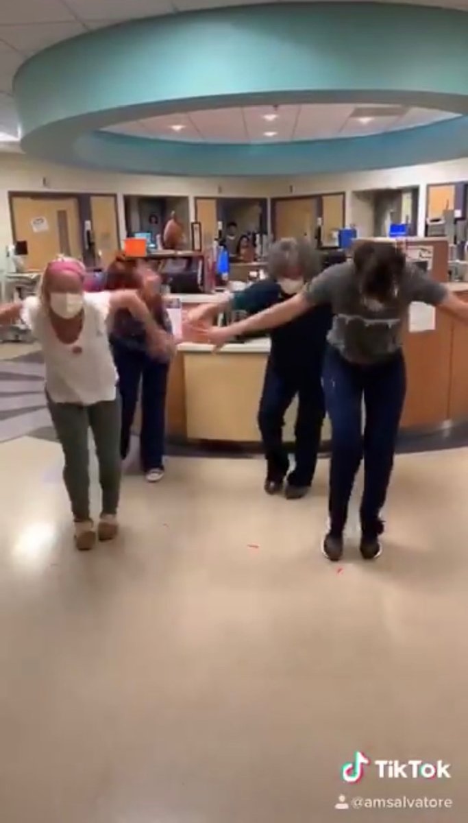 Hospitals are so empty, staff are finding time to choreograph dance routines for countless TikTok videos...