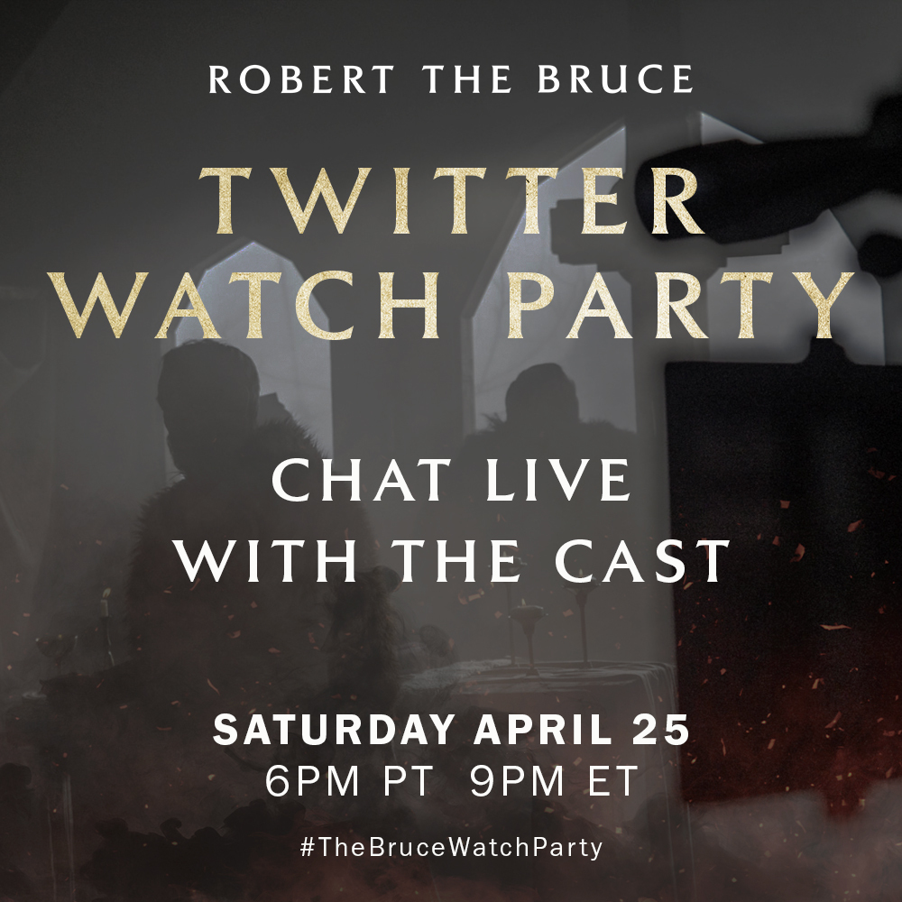 Who's joining our #TheBruceWatchParty tomorrow night?

RETWEET for a chance to receive a FREE digital copy of #RobertTheBruce on <a href="/appletv/">Apple TV</a>. ⚔️
