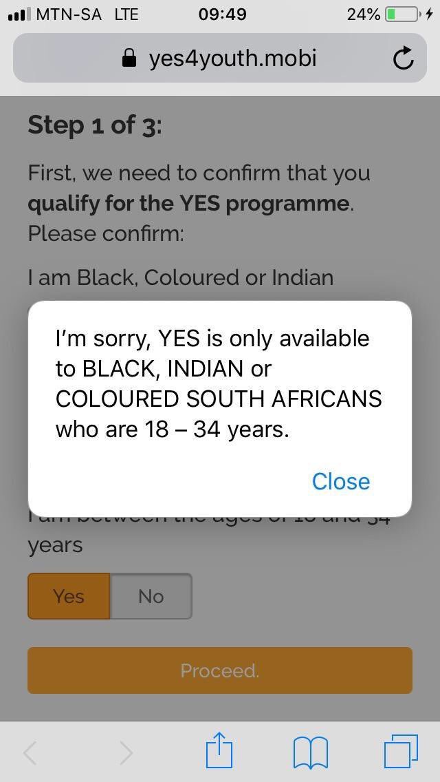 @Skye_Aurora_ The government IS excluding white people based on the melanin levels in their skin.They justify racism by legalizing it. Apartheid was legal too, yet considered a crime against humanity. Anyone remember yes4youth, there are many examples...
#blackprivilege #doublestandards