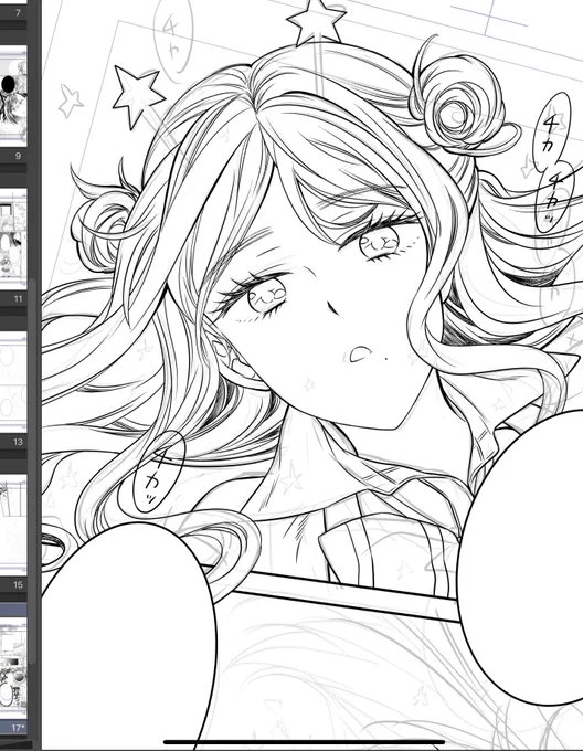 芽愛さんは髪を描くのが本当に好きなんだ
大変だけど…

#かのうちゅ
#原稿チラ見せ 