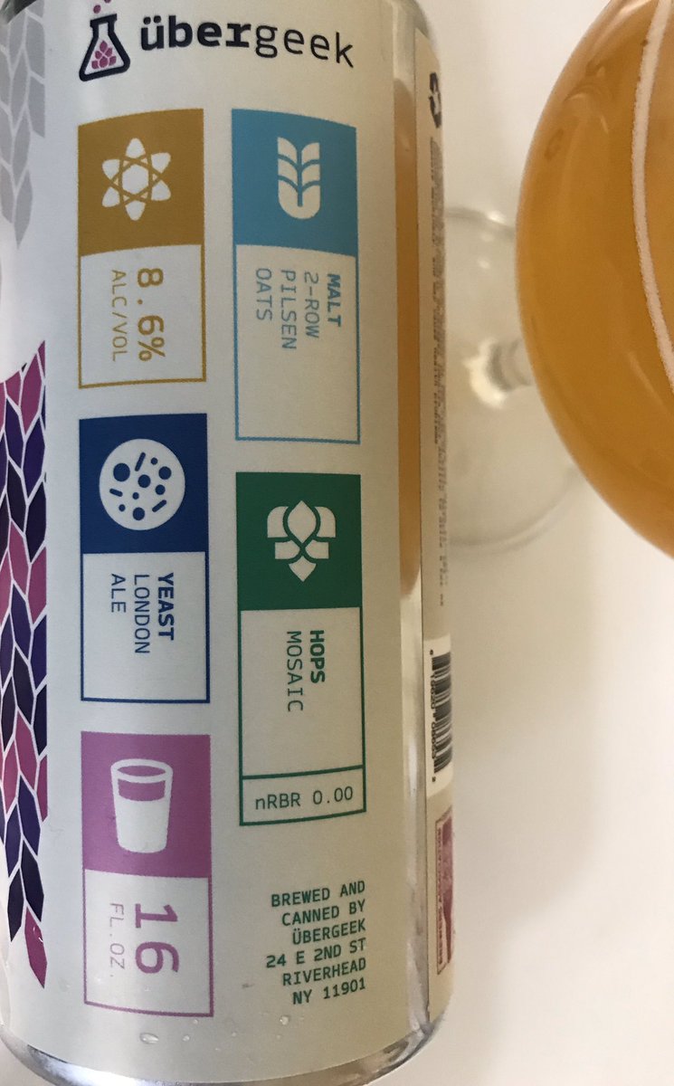 LIBreweries's tweet image. A It’s Dope Existing With You DDH NEIPA by UberGeek.This was brewed with peaches, raspberries, and rose hips. Made with Pils malt, Mosaic hops, and a yeast for NEIPAs. It was a very enjoyable IPA off the beaten path of IPAs. Rob Raffa formally of Moustache Brewing knows his IPAs