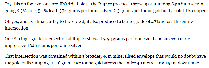 April 30, 2018 - this article appears down under, detailing the story of the then "Bosnian Beast". Adriatic Metals had just IPO'ed at 30 cents AUD.  https://thewest.com.au/business/public-companies/bosnian-beast-lurking-as-adriatic-hits-the-boards-on-asx-ng-b88821921z 5/
