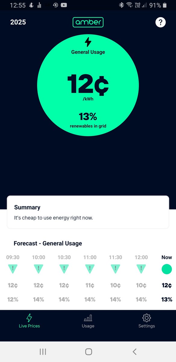 I just switched from <a href="/EnergyAustralia/">EnergyAustralia</a> who would give me a surprise meter reading every 3 months to <a href="/AmberElectricAU/">Amber Electric</a> where I can get wholesale pricing, smart meter readings and 1/2 hourly pricing forecasts to manage my usage and more. I'll let you know how my first 3 months ago.
