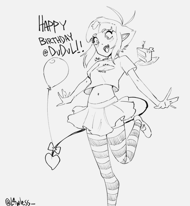 Happy Birthday to @DuDuLtv 
Have a complementary L4w Hole shirt!!! 