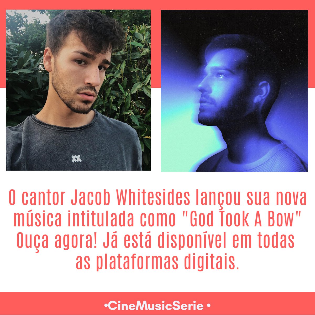 Cinemusicserie's tweet photo. Jacob Whitesides lançou sua nova música  "God Took A Bow"
Ouça agora! Já está disponível em todas as plataformas digitais.
https://t.co/p9F4foKwXo
#streamGTAB @JacobWhitesides https://t.co/9KsU0MeUip