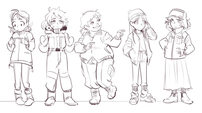 I drew the red one over a month ago when I was just getting started and barely knew the boys, and the other I redrew today~ 