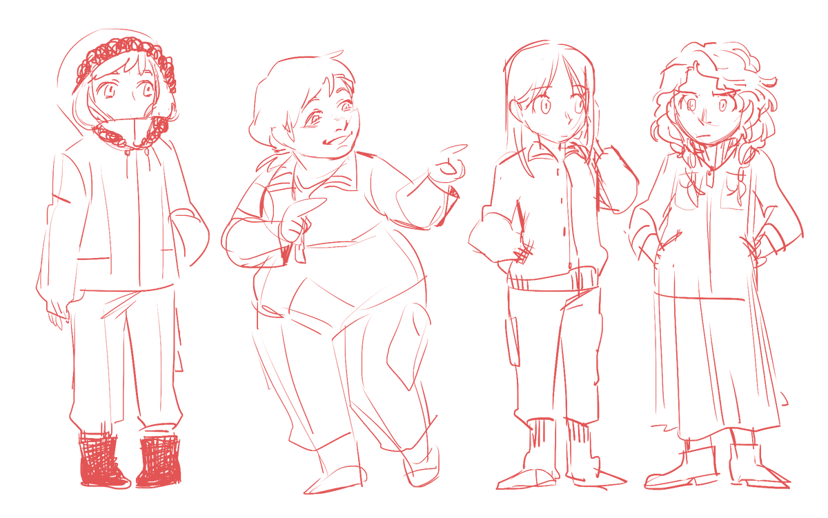 I drew the red one over a month ago when I was just getting started and barely knew the boys, and the other I redrew today~ 
