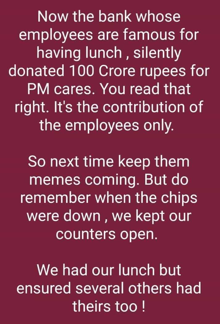 Bhavyajagdish's tweet photo. That's right.... You read that right. #BankersOnDuty @bankers_we @Bankers_United https://t.co/3FXhkGEwCy
