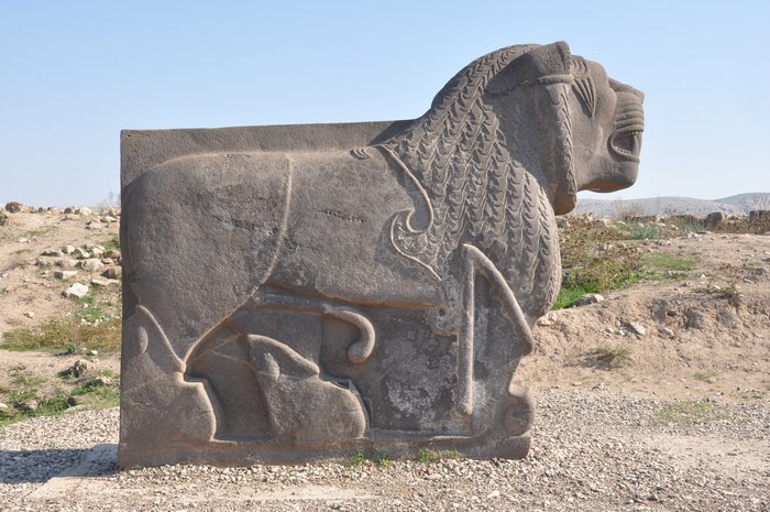 Unfortunately, the Lion of ‘Ain Dārā has not been popular in academic writing despite its unique design. E.g. I am yet to find a text that gives me its dimensions! It’s height definitely exceeds 3 m. (12)