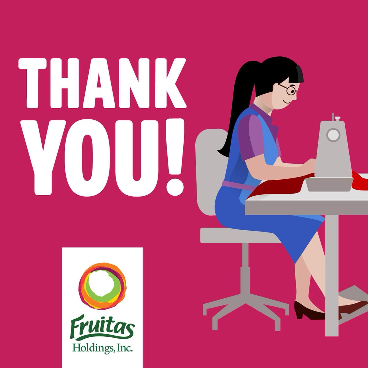 InotOrtiz's tweet photo. The COVID-19 crisis showed that the skill of the seamstresses who now make reusable masks and PPEs are more important and valuable.

So we doubly salute them this LABOR DAY! ♥️

#LaborOfLove
#FRUIT
#FruitasHoldings
#Frontlinersph https://t.co/1Vf13OliYM