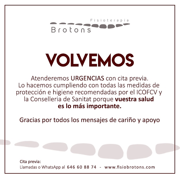 Fisioterapia Brotons Torrellano tweet media