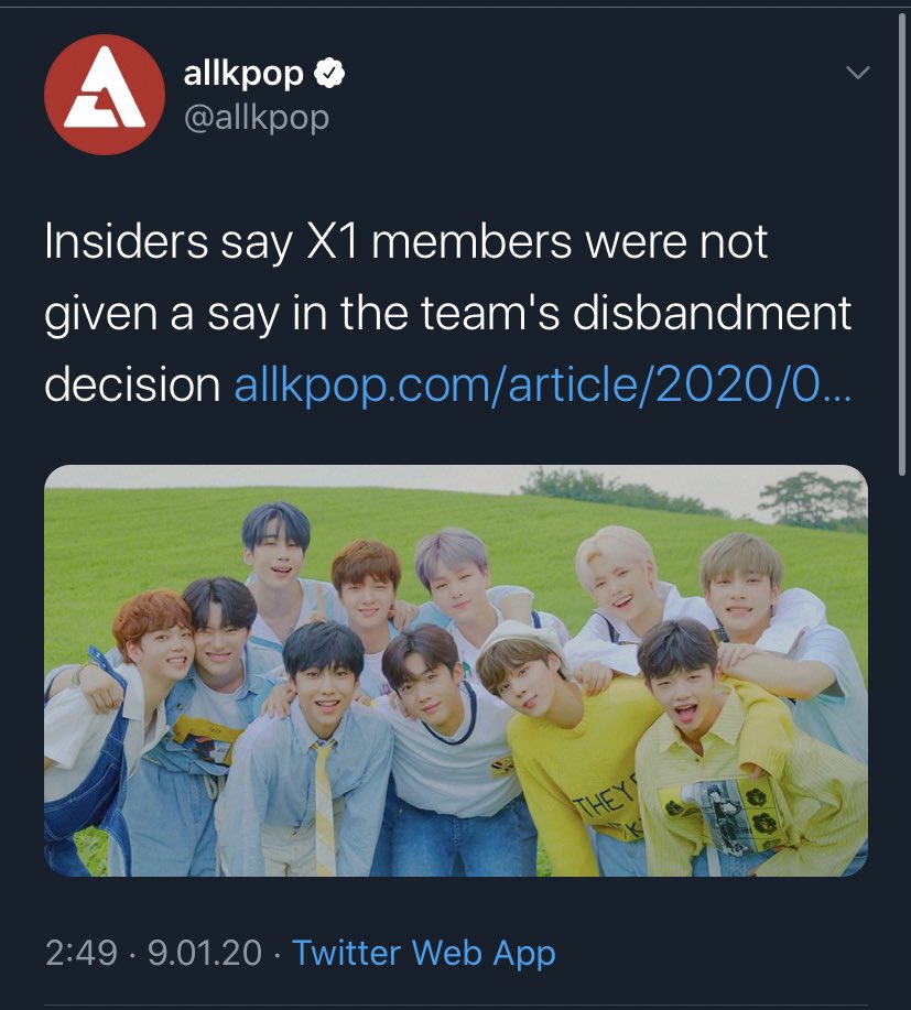 On top of all the members did not even know about the disbandment!! They were clueless and some even found out through the news!!! They didn’t ask about their opinion and just did the thing!