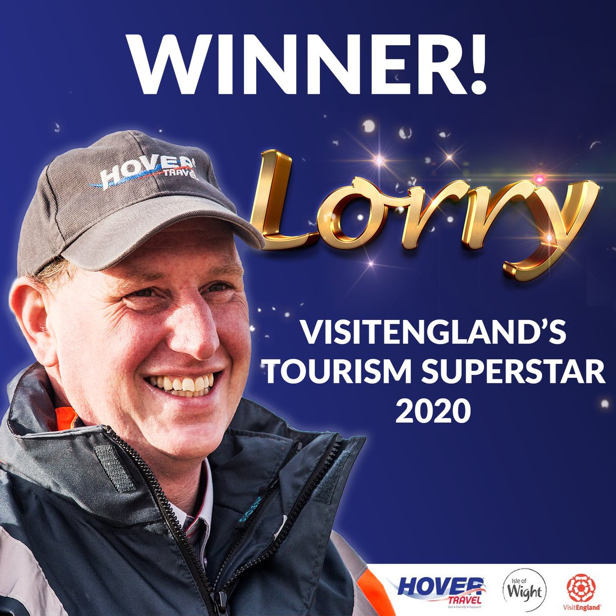 HovertravelLtd's tweet photo. We are so proud of Lorry; he was already a customer service legend and now he's a tourism superstar! 😃

He's friendly, helpful and engages every individual with a view to making their trip special. 

Thank you &amp; congratulations Lorry – you lift all our spirits.😊🏆

@VisitIOW https://t.co/PJ4aSDIzL8