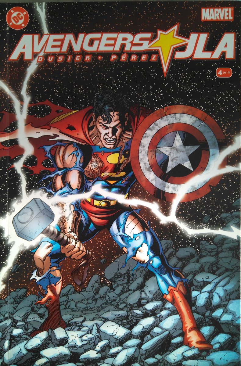 IVerniere's tweet photo. #comics2020 El final de Vengadores - JLA de Kurt Busiek y George Pérez coloca sitúa este comic en el TOP-3 de los mejores crossovers Marvel-DC, y es un clásico absoluto para todos los fans de los superhéroes.
#comucs #marvelcomics #dccomics https://t.co/2QKJhcZn5O