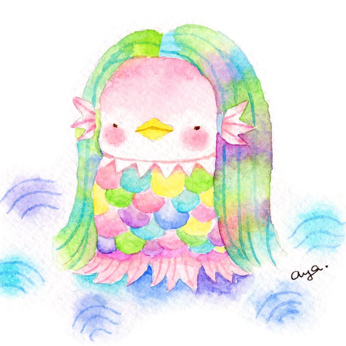 こばやしあや בטוויטר あまびえさんがあらわれました 描いてみました 待ち受けにしたり シェアして祈願してみましょう 一日も早く収束しますように 待ち受け画像に貼って祈願しよう シェアしてみよう アマビエチャレンジ アマビエ様 おうち時間 疫病