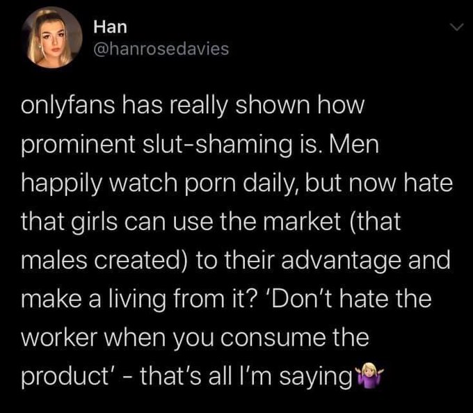 I don&rsquo;t understand the slut shaming with men. Like let&rsquo;s pull up ur body count and how many times you