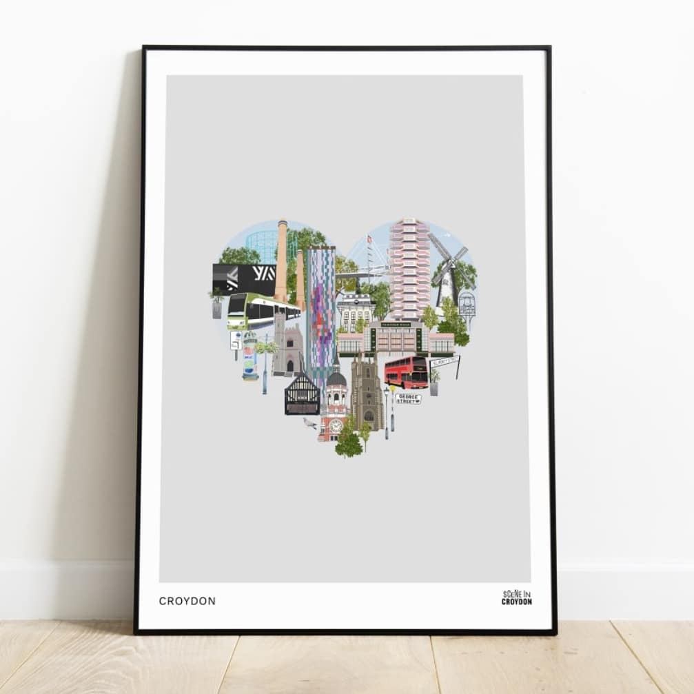 A heart to look after the mind. We're donating to local mental health charity <a href="/MindinCroydon/">Mind in Croydon</a>  with sales from our Croydon Heart print ❤️etsy.com/uk/listing/783… #croydon