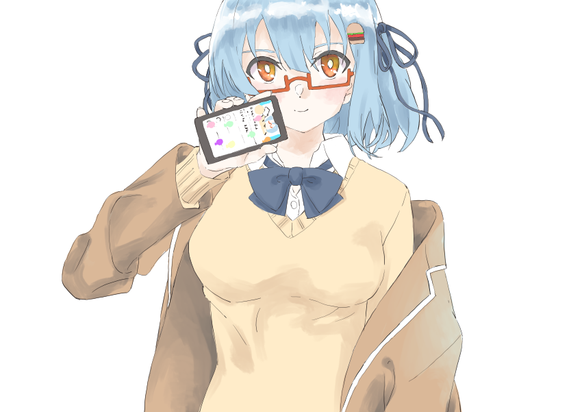 「ドヤ顔で誕生日アピールをするハンバーガーちゃんです 」|木村本質のイラスト