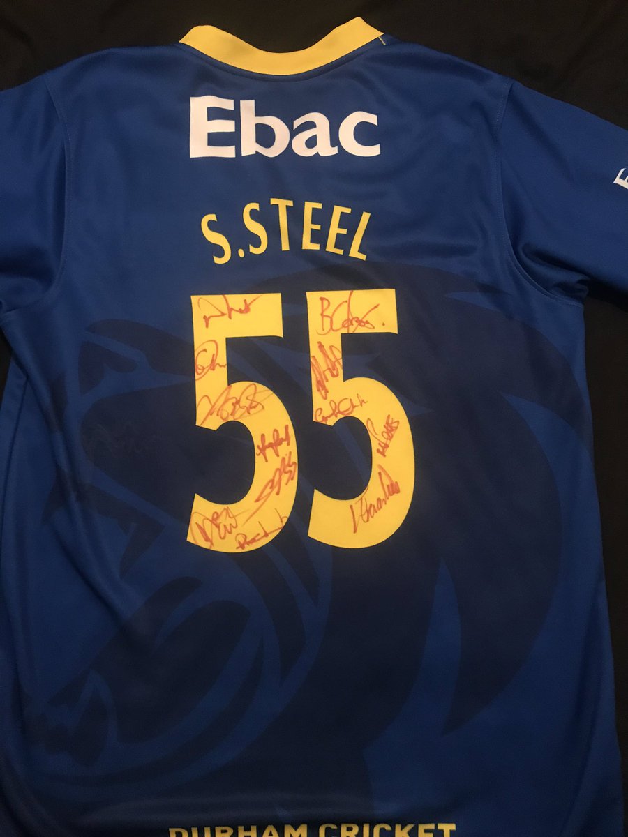 Tom Vickery (@tvickers1) on Twitter photo Last day to get your bids in...
A huge thank you to <a href="/scottsteel102/">Scott Steel</a> for very kindly donating his T20 <a href="/DurhamCricket/">Durham Cricket</a> jumper for me to auction off for the <a href="/as9foundation/">Adam Stansfield foundation</a> please reply or DM me with a bid. Ends Saturday 8PM. #ForTheNorth Last day to get your bids in...
A huge thank you to <a href="/scottsteel102/">Scott Steel</a> for very kindly donating his T20 <a href="/DurhamCricket/">Durham Cricket</a> jumper for me to auction off for the <a href="/as9foundation/">Adam Stansfield foundation</a> please reply or DM me with a bid. Ends Saturday 8PM. #ForTheNorth