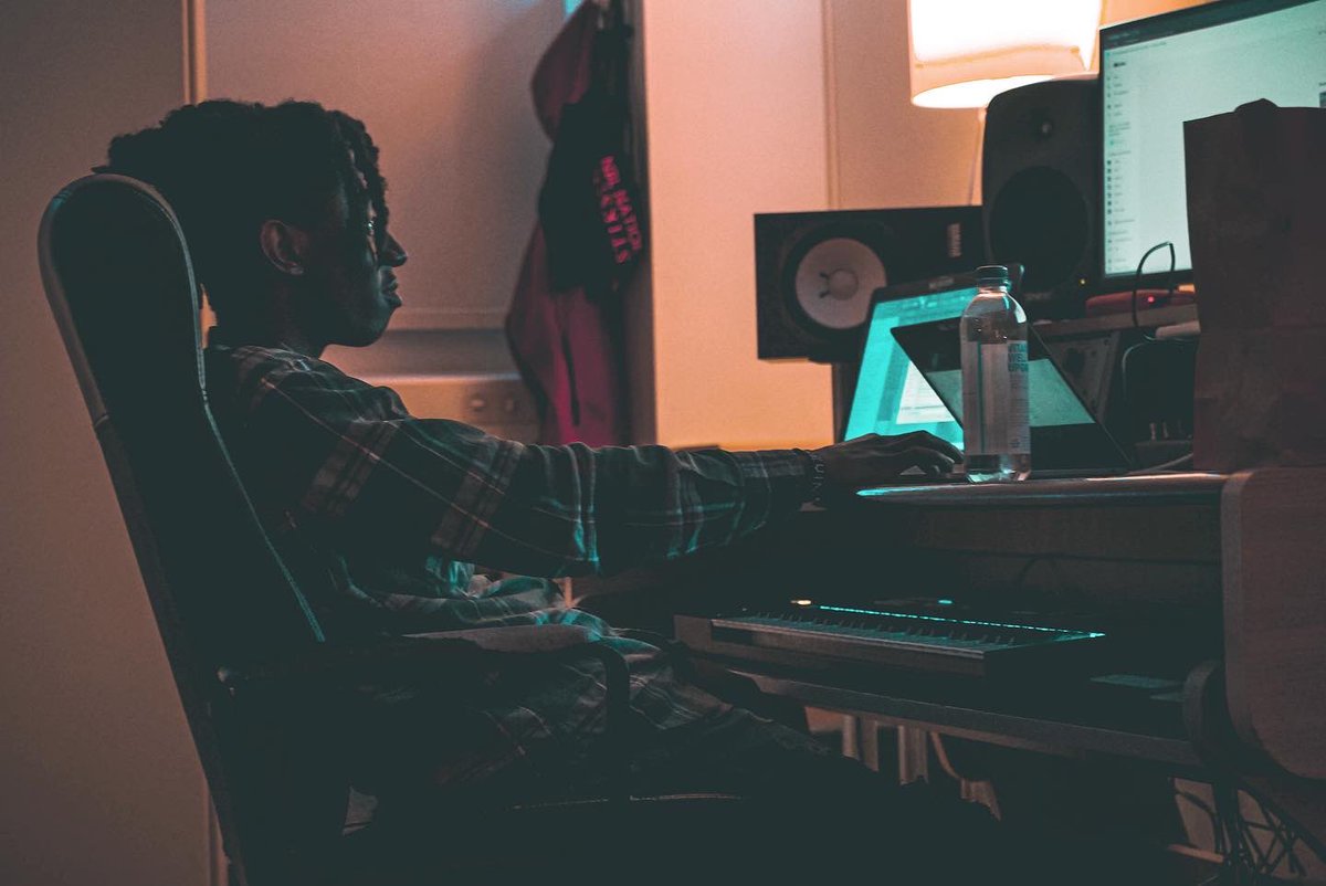 patopooh's tweet photo. Its saturday! Stay safe at home &amp; make beats, or make beats in the studio! Just make sure you know. Hard Work BEATS Talent !#nblnation https://t.co/xy07oRgHwk