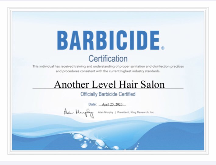 ANO7HERLEVEL's tweet photo. This morning I’ve done a course on infection control, and passed. It is very important to us that when we do finally open we will be delivering a safe service to you. https://t.co/hGOznLUboz