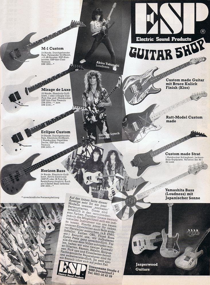 Check out this cool retro ad from @ESPGuitarsUSA @ESPGuitars 

ultratonemusic.com/?category_uuid…

#UltratoneGuitars #NAMM2020 #RockGuitars #ESPGuitars #ltdguitars #ElectricGuitar #testamentband #MetalGuitars #HeavyMetal