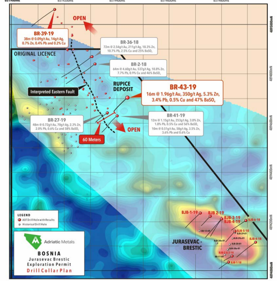 The hope is that Rupice eventually connects to the south to Jurasevic-Brestic but much more drilling will be needed to sort that out. They are hitting the mineralization deeper right now so my hope is for something like a syncline as they proceed towards J-B. 18/
