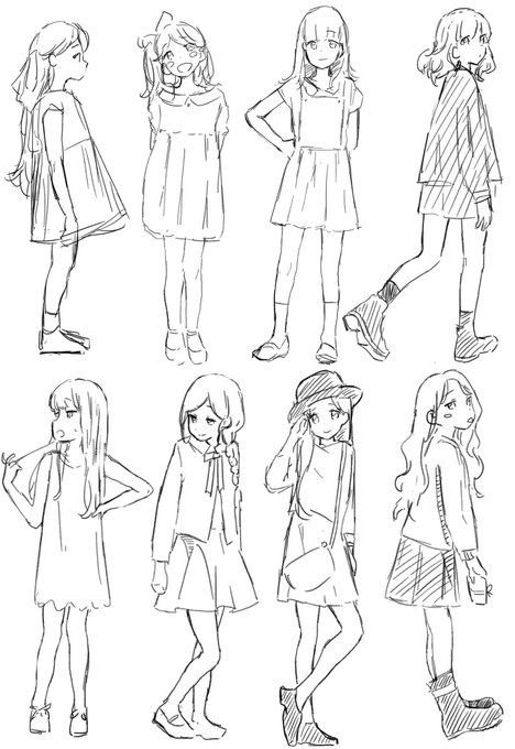 少し前に模写した女児 