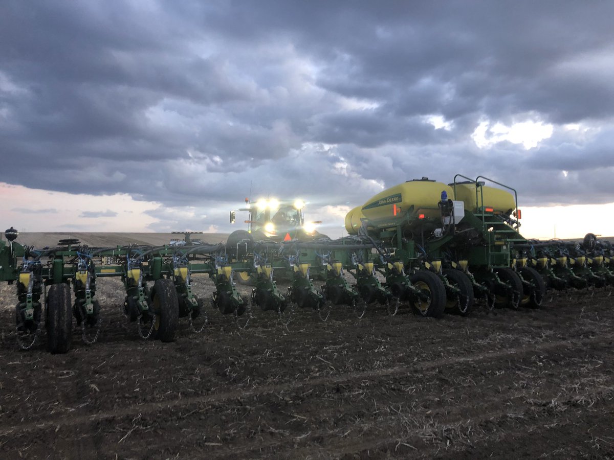 Last plot of the day went in under the lights and a beautiful sky!! My drive home gave me quiet time to reflect on the week and be thankful for the opportunity to work with great farm families and co-workers!!
