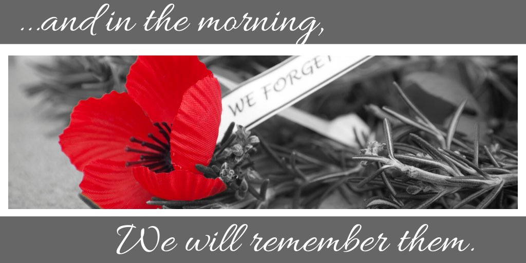 InclusiveIS's tweet photo. They shall grow not old, as we that are left grow old:
Age shall not weary them, nor the years condemn.
At the going down of the sun and in the morning
We will remember them. https://t.co/arO6gIG2rl
