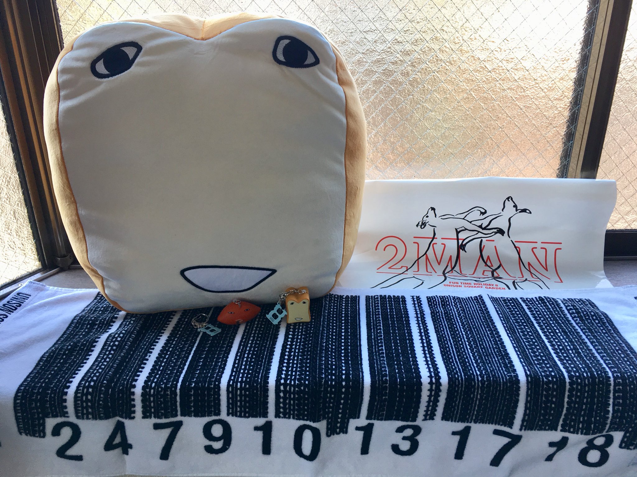 UNISON SQUARE GARDEN しょくぱんくんクッション fun time HOLIDAY 8」GOODS「しょくぱんくんマルチケース」予約