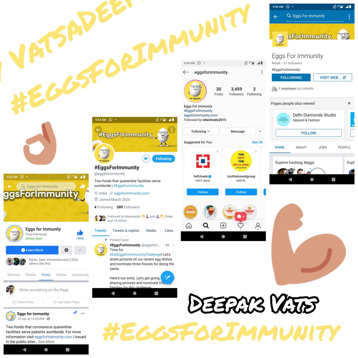 Dev7Vatsa's tweet image. Ans3) PROTEIN

#HaveEggsForImmunity #Contest #EggChallenge 
@eggsforimmunity 
Join
@blessedkamal 
@kmudgal101187 
@chilled_Sup 
@vatspooja17 
@PritiNivoriya 
@Anuj_Malik01 
@imPalak18 
@abha_mishra19 
@Aaravsingh28 
@AartiPareek6 
@mysterioussu 
@CD007_