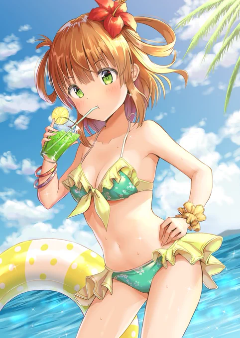 ドヤ顔でメロンソーダを飲むリノちゃん
#プリコネR #プリコネ 
