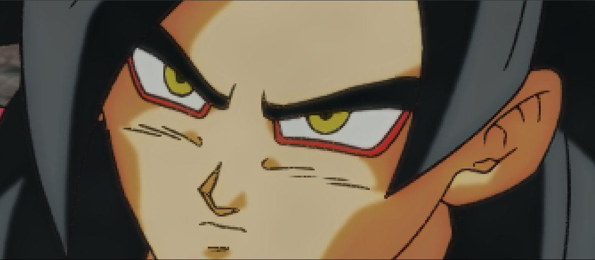 Barkarott's tweet image. ssj4 goku compositing test.
(No full render only a screenshot)
Since everyone does the line filters now, i decided to build my own filter without lol
But even on a 400% zoom its still a very clean filter.