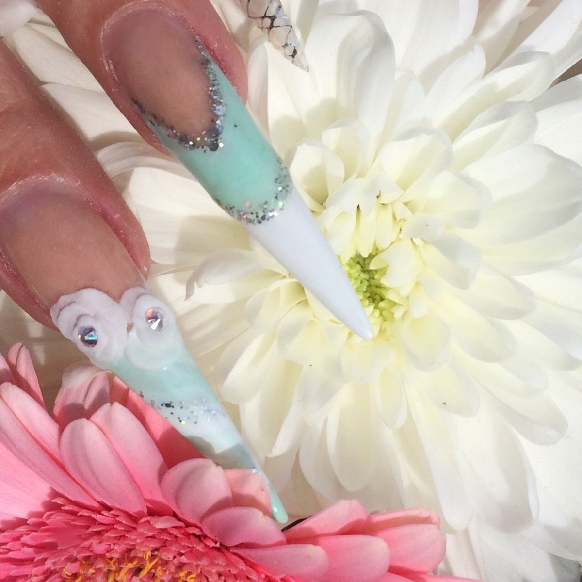 I’m fairly sure that I could do these so much better now. But I still adore them. I was feeling really low about doing nails, nothing was turning out how I wanted. So I did something completely different for me at the time and this was the result.