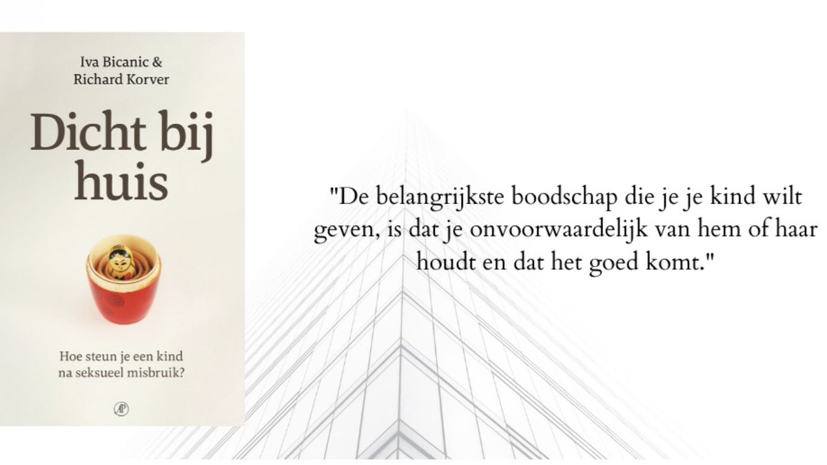 Steun voor ouders na seksueel misbruik van hun kind. Vanaf vandaag is het boek Dicht bij huis van ⁦<a href="/jeadvocaat/">Richard Korver</a>⁩ en mijzelf te beluisteren via de abonnementsdiensten voor luisterboeken (Storytel, Kobo Plus), bibliotheek (Luisterbieb) en te koop bij webwinkels van boekhandels