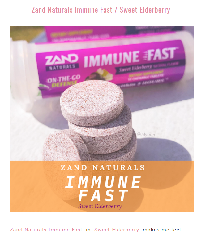 HonestGlam's tweet photo. 📝 New Blog Post ▶️ https://t.co/ZB1zbC4Xly 🧡 The balanced formula of ingredients in ZAND® Immune Fast™ starts working within 2 hours & helps ensure I don't waste my day! Try Sweet Elderberry flavor for yourself! #ImmuneFast #ad @EpiCorImmune @Smiley360 https://t.co/MRCpVzjJa6
