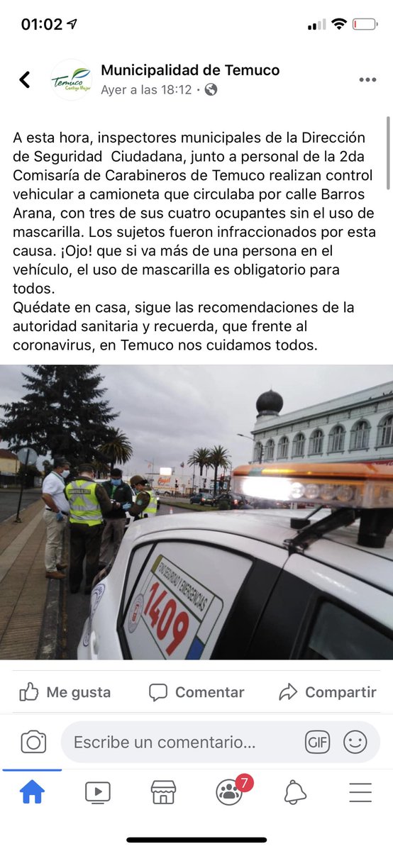 Goyky's tweet photo. @GobiernodeChile @ministeriosalud @pdazan @KarlaEnAccion @jmanalich @municipiotemuco no se supone que el uso de mascarilla NO es obligatoria en vehículos particulares? https://t.co/S4GQddCpft