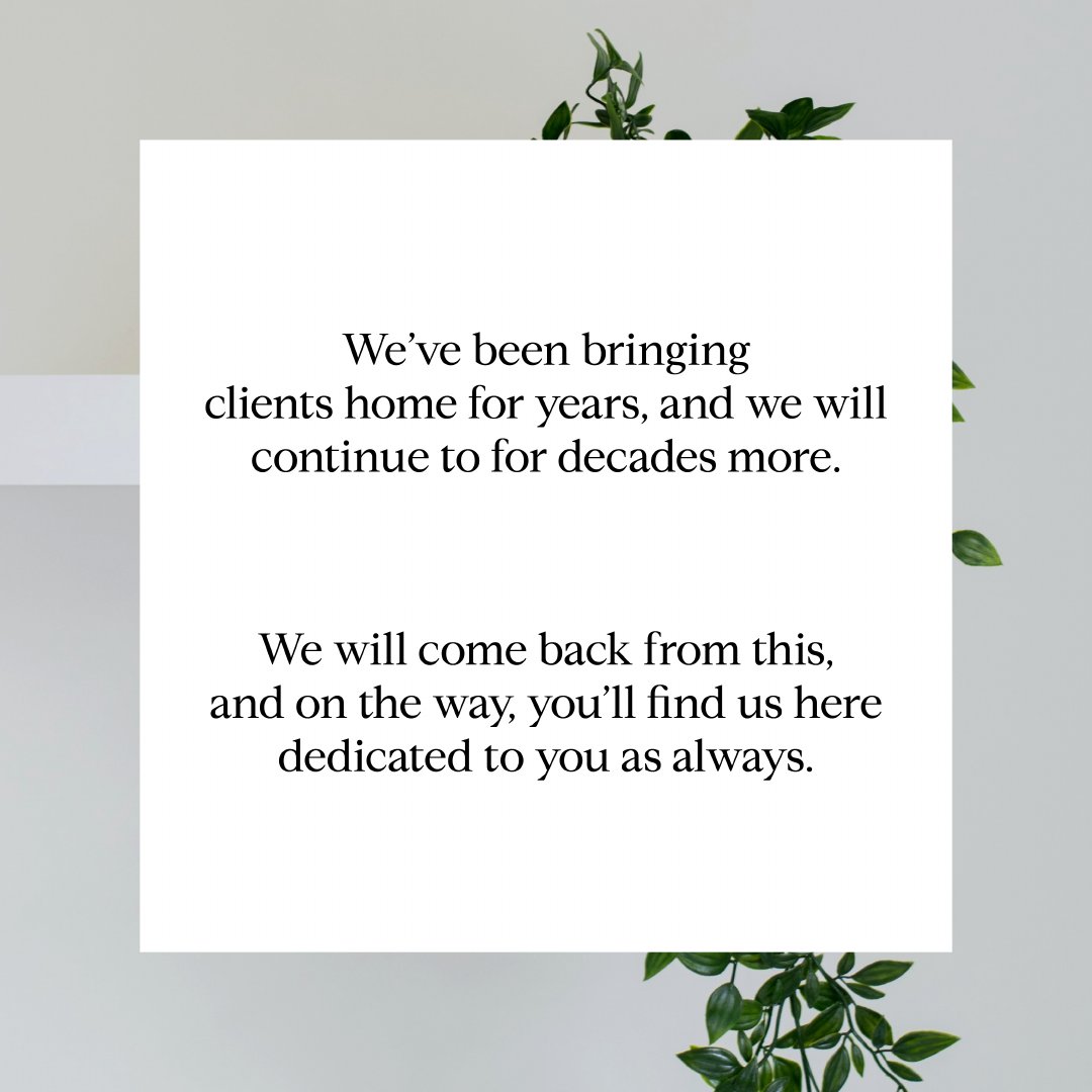mamacfadyen's tweet photo. "We've been bringing clients home for years, and we will continue to for decades more. 

We will come back from this and on the way, you'll find us here dedicated to you as always."

https://t.co/KTpwWf3C5d

#SantaMonica #MarVista #WestAdams #California #Malibu

 (Dre# in bio) https://t.co/TpXW0SkT8W