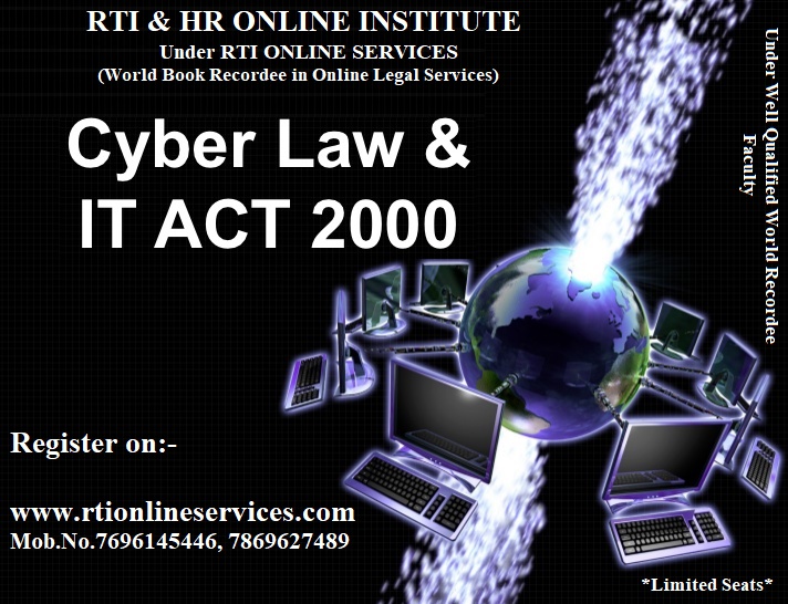 rtionlnservices's tweet photo. Cyber Law and IT act 2000 Course

You can now register in this Online Course..

https://t.co/ryXLE9xmNH https://t.co/tsOAqFoaAk