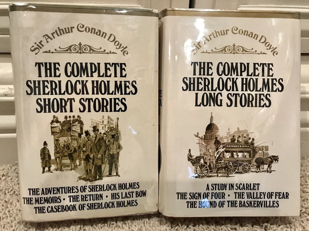 Also while at university, we picked up a copy of the John Murray / Jonathan Cape omnibus edition of The Complete Sherlock Holmes Short Stories. It wasn't until many years later that we found the Lon Stories omnibus. https://amzn.to/2Ky6xzI 