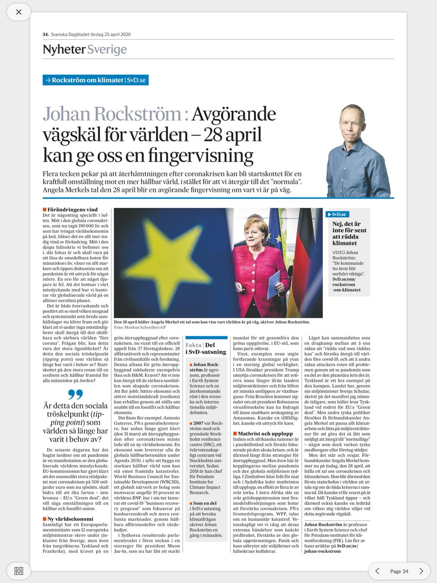 Johan Rockström tweet media