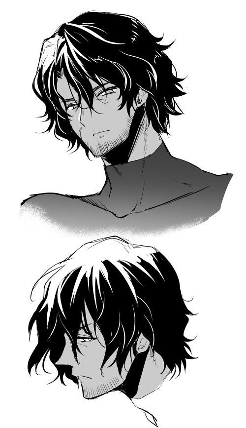 宍倉センドー先生(@shishiseed)の漫画に出てくるカシファルさんが恰好良くて好きというファンアートです 