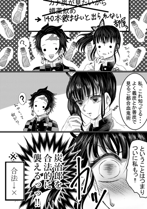 *カナ炭です!!
RTの数だけ媚薬飲ませるやつです!
140本でした!! 