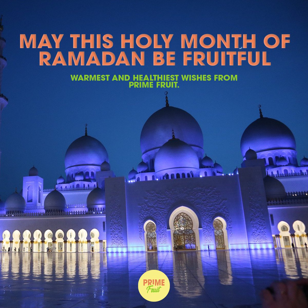 Ramadan Kareem everyone from Prime Fruit! 
This Ramadan, stay home and let us serve you with fresh & healthy fruits delivered to your doorstep.

#DubaiFood #DubaiFoodie #MyDubai  #Talabat
#FruitDelivery #DubaiFruitDelivery #HealthyOffice  #HomeFruitDelivery #Ramadan #Ramadan2020
