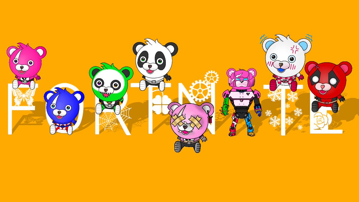 Hide Kunnn 休憩中 クマちゃん集 Fortnite ヘッダーサイズ Fortnite フォートナイト フォートナイトイラスト フォートナイトヘッダー フォートナイトクマちゃん ピンクマ 青クマ パンダちゃん 恐怖の クマちゃん ピンクのメカクマ