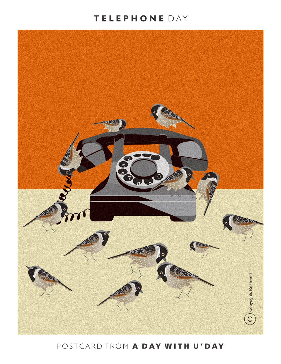 25 April. Telephone ☎️ Day. #ideas #creativity #everydayinspiration #creativework #brandcommunication #design #telephone #worldhealth #coexistence #creativelife #creativestrategy #graphicideas