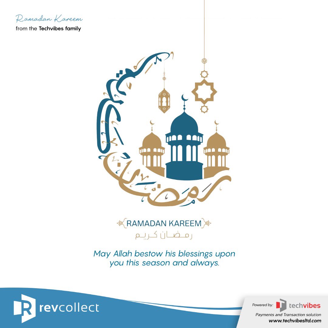revcollectng's tweet photo. Ramadan Mubarak. May the blessings of Ramadan pour your life with happiness, togetherness and triumphs and shine with the Devine blessings from the almighty.

#happy #ramadan #celebration https://t.co/dZ6cEkmP6E